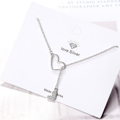 Collar Ajustable de Doble Amor con Cadena Corta - Image 3