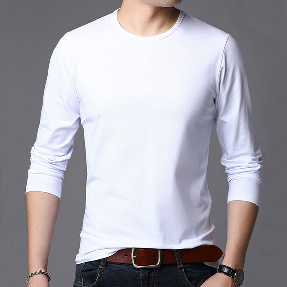 Camiseta Manga Larga Cuello Redondo para Hombre