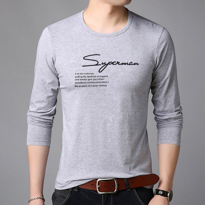 Camiseta Manga Larga Cuello Redondo para Hombre