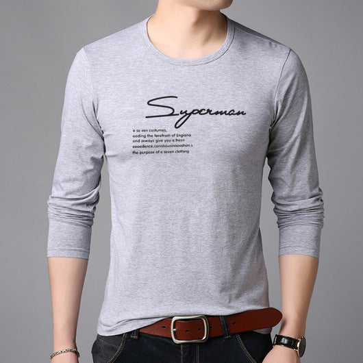 Camiseta Manga Larga Cuello Redondo para Hombre