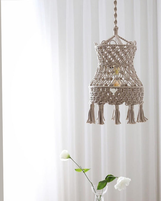 Lámpara Colgante Marroquí Tejida a Mano - Candelabro Étnico para Dormitorio - Image 7