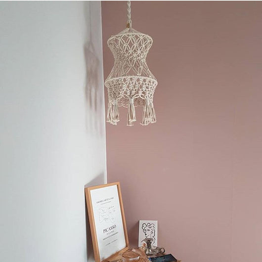 Lámpara Colgante Marroquí Tejida a Mano - Candelabro Étnico para Dormitorio - Image 4
