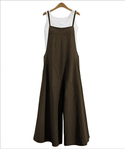 Pantalón Ancho Suelto Tipo Jumpsuit Casual - Image 7