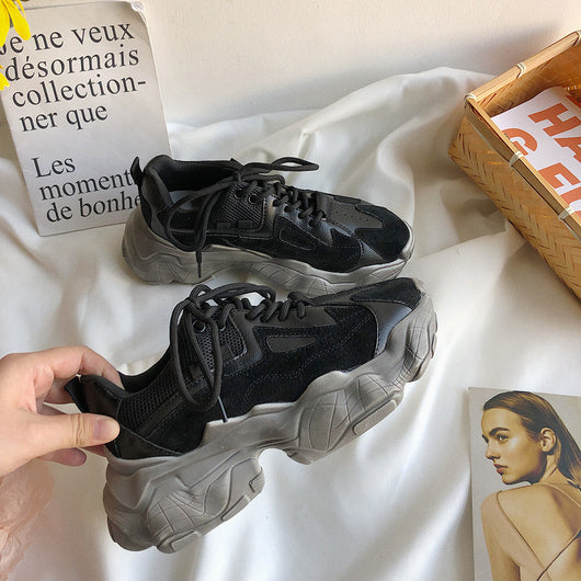 Tenis Plataforma Gruesa para Mujer - Suela Reforzada Estilo Daddy Shoes Negro - Image 11