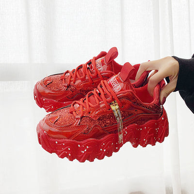 Zapatillas Deportivas de Plataforma Gruesa Estilo College para Mujer - Image 9