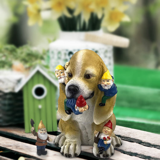 Decoración de Jardín Enano: Gato y Perro Traviesos - Image 7