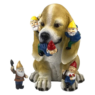 Decoración de Jardín Enano: Gato y Perro Traviesos - Image 10