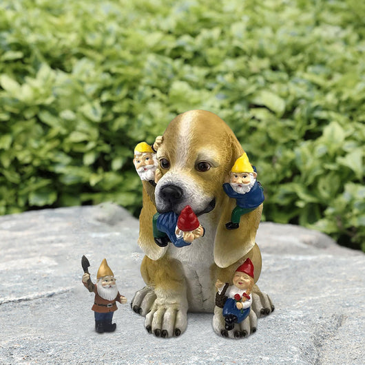 Decoración de Jardín Enano: Gato y Perro Traviesos - Image 4