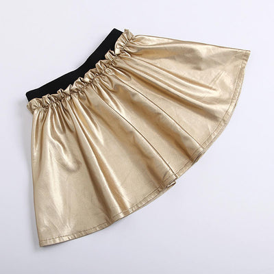 Conjunto de Falda Corta en Cuero PU para Niñas - Image 5
