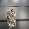 Camisa Suelta Estampada de Manga Corta