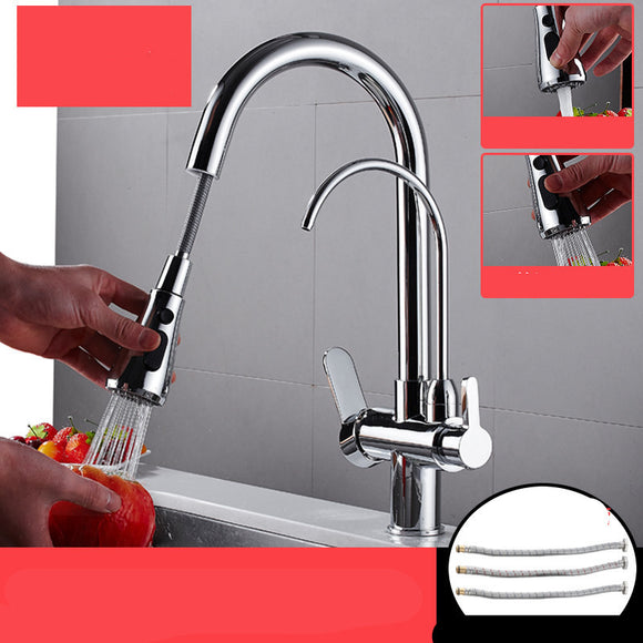 Grifo de Cocina Extraíble 3 en 1 con Agua Caliente y Fría