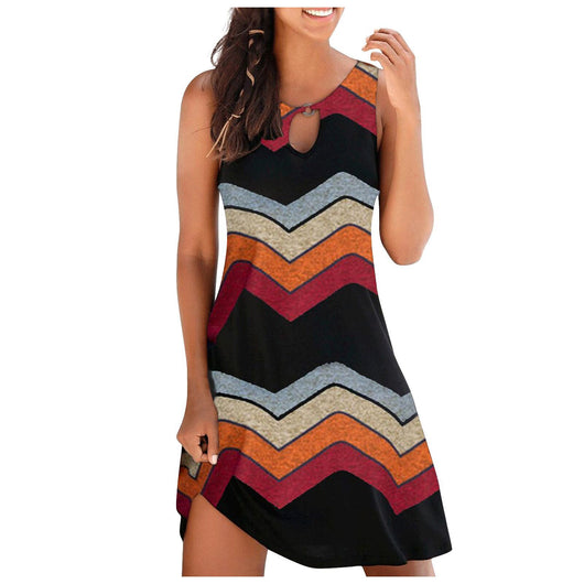 Vestido Chaleco Estampado Cintura Media para Mujer - Image 4