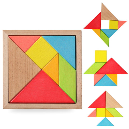 Rompecabezas Tangram Educativo de Colores Pequeño
