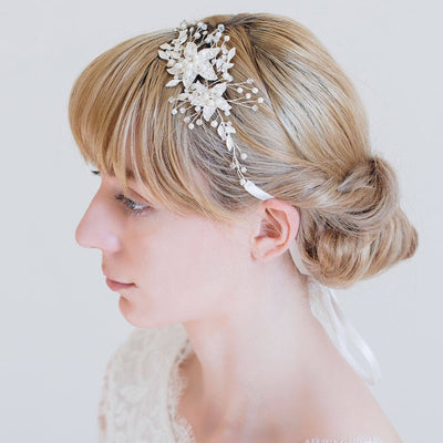 Diadema Artesanal de Strass en Oro y Plata - Image 10