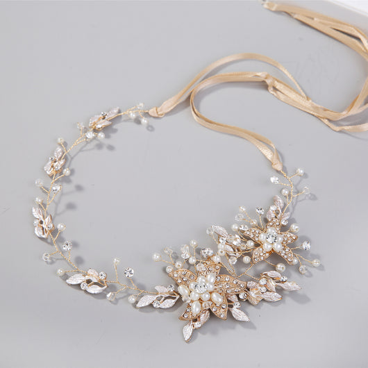 Diadema Artesanal de Strass en Oro y Plata - Image 11