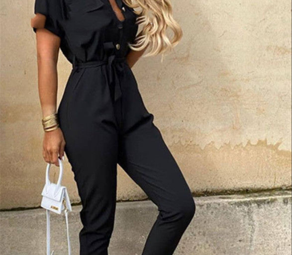 Mono Casual Negro Holgado para Mujer - Diseño Moderno y Versátil