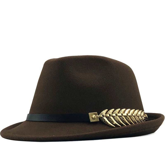 Sombrero Retro Jazz Británico con Decoración de Cinturón Espiga - Image 5