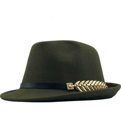 Sombrero Retro Jazz Británico con Decoración de Cinturón Espiga - Image 4