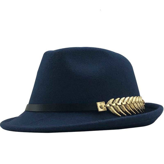 Sombrero Retro Jazz Británico con Decoración de Cinturón Espiga - Image 6