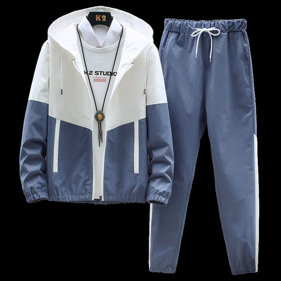 Conjunto Esportivo Masculino com Moletom de Capuz e Calça