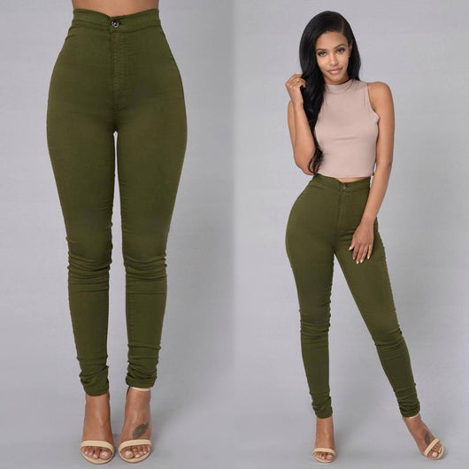 Leggins Elásticos Premium de Cintura Alta - Pantalones Ajustados de Colores Candy - Image 9