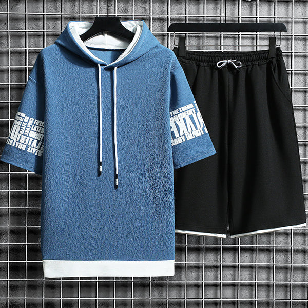 Playera Deportiva Suelta de Manga Corta para Hombre