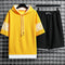 Playera Deportiva Suelta de Manga Corta para Hombre