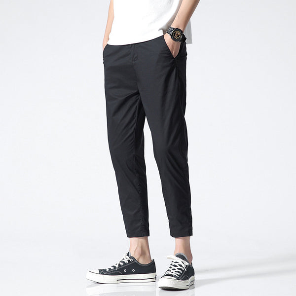 Pantalones Cortos Coreanos Holgados de Verano para Hombre - Corte Tobillero Trendy
