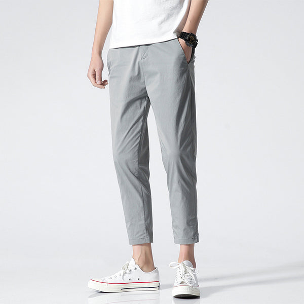 Pantalones Cortos Coreanos Holgados de Verano para Hombre - Corte Tobillero Trendy