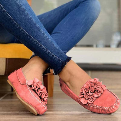 Zapatos Casuales Cómodos para Mujer con Diseño de Flores Veraniegas - Image 3