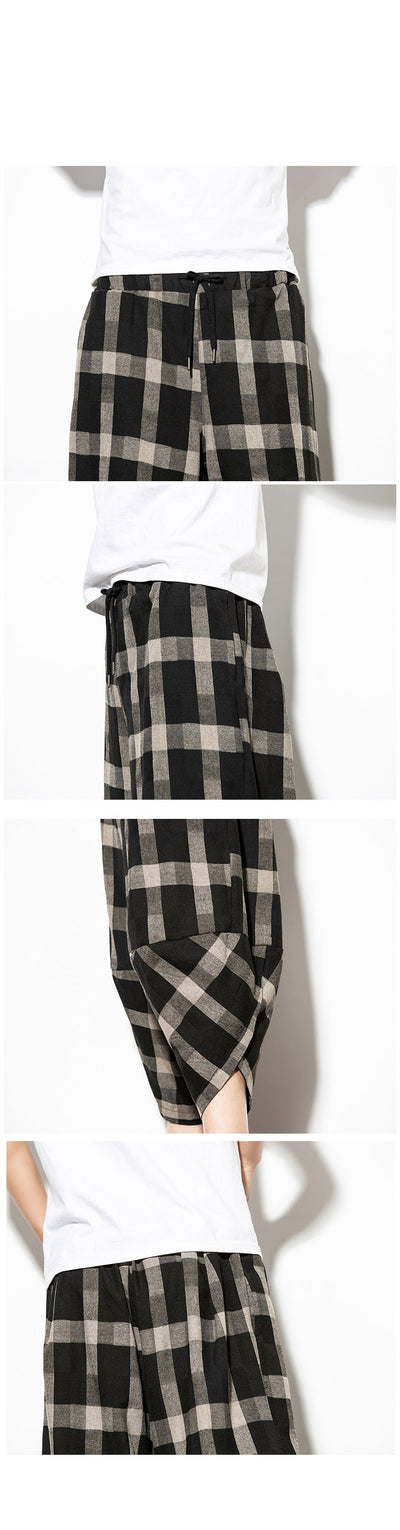 Pantalones Holgados de Algodón y Lino Estilo Chino para Hombre - Image 6