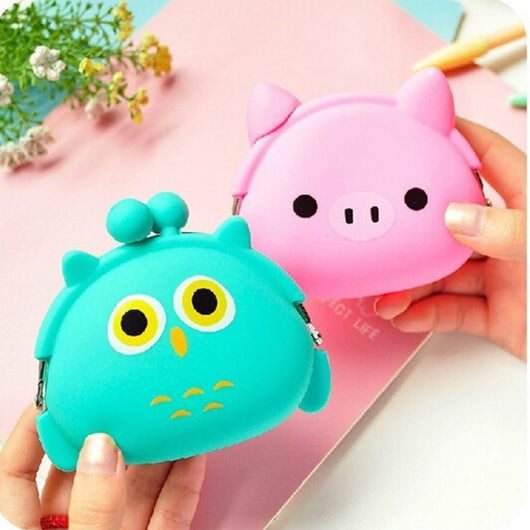 Monedero Infantil de Silicona con Diseño de Animales
