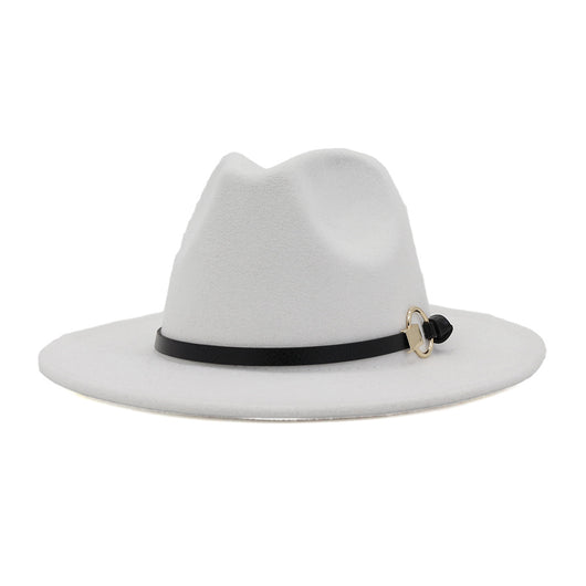 Sombrero Jazz Clásico con Ala Ancha y Cinturón Decorativo - Image 17