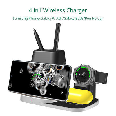 Cargador Inalámbrico 4 en 1 para Reloj, Auriculares y Dispositivos - Image 9
