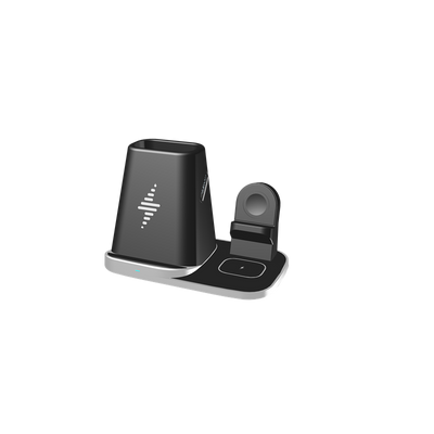 Cargador Inalámbrico 4 en 1 para Reloj, Auriculares y Dispositivos