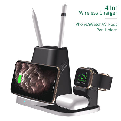 Cargador Inalámbrico 4 en 1 para Reloj, Auriculares y Dispositivos - Image 2