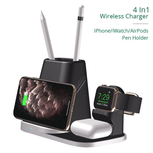 Cargador Inalámbrico 4 en 1 para Reloj, Auriculares y Dispositivos - Image 2