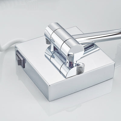 Espejo de Baño con Luz LED Plegable en Acero Inoxidable - Image 9
