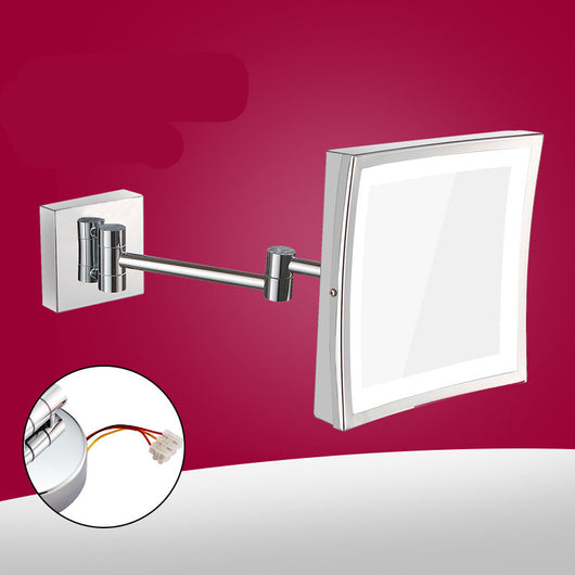 Espejo de Baño con Luz LED Plegable en Acero Inoxidable - Image 6