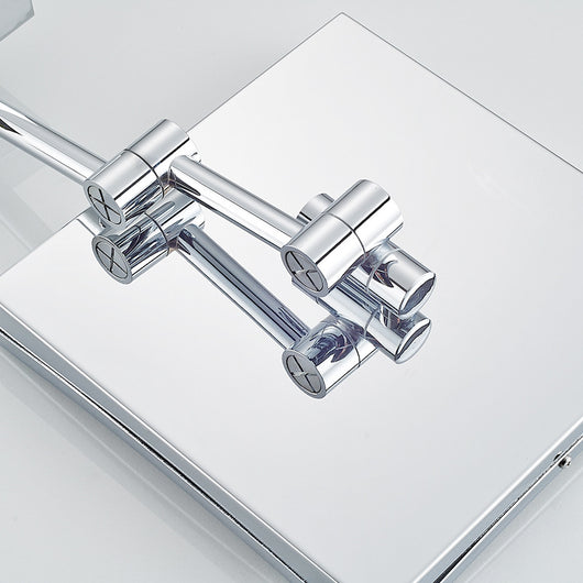 Espejo de Baño con Luz LED Plegable en Acero Inoxidable - Image 2