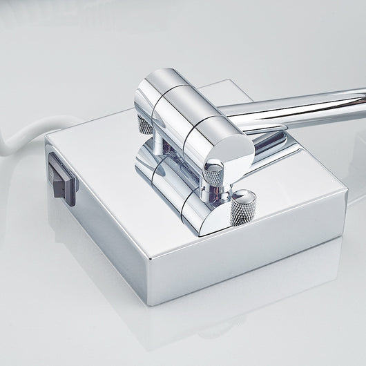 Espejo de Baño con Luz LED Plegable en Acero Inoxidable - Image 4