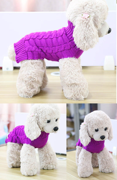 Suéter de Cachemir Trenzado para Mascotas - Image 9