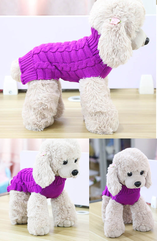 Suéter de Cachemir Trenzado para Mascotas - Image 9