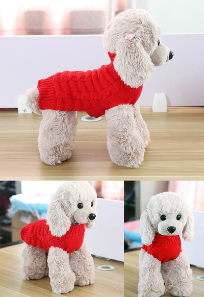 Suéter de Cachemir Trenzado para Mascotas - Image 2