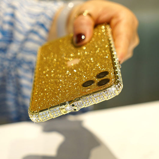 Funda de Celular para Mujer con Diamantes y Marco Brillante de Lujo - Image 8