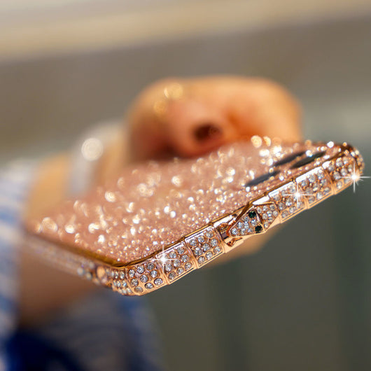 Funda de Celular para Mujer con Diamantes y Marco Brillante de Lujo - Image 10