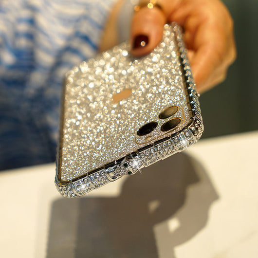 Funda de Celular para Mujer con Diamantes y Marco Brillante de Lujo - Image 4