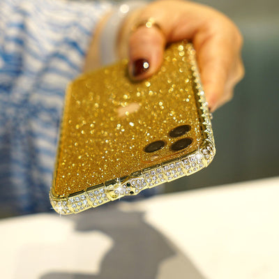 Funda de Celular para Mujer con Diamantes y Marco Brillante de Lujo - Image 3