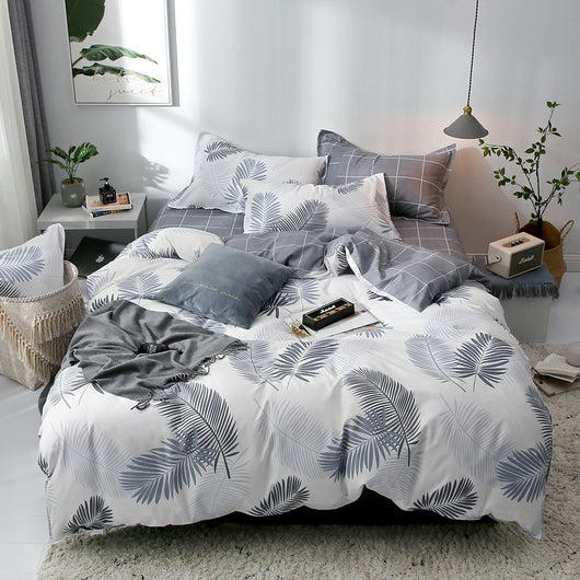 Juego de Cama de Algodón Aloe Cepillado - Funda Nórdica de Cuatro Piezas - Image 13