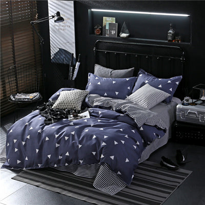 Juego de Cama de Algodón Aloe Cepillado - Funda Nórdica de Cuatro Piezas